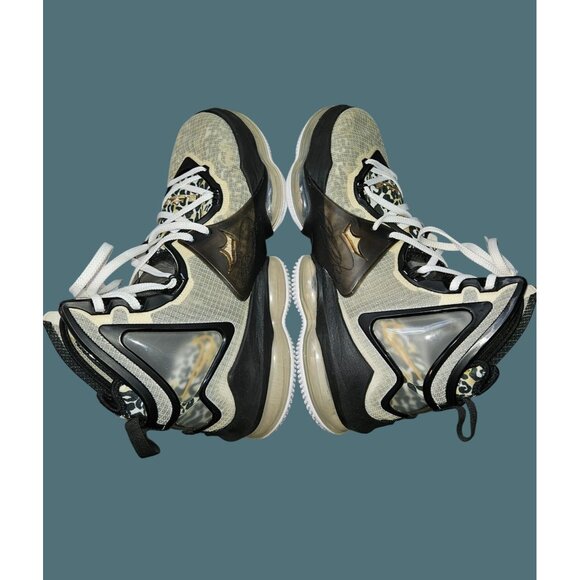 Nike LeBron XIX 19 Royalty Black Metallic Gold White Sneakers Men Size 11.5 - Picture 3 of 17